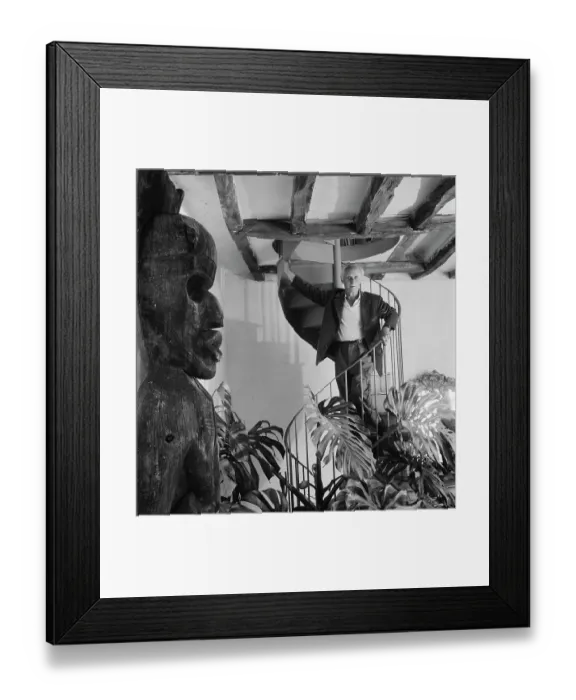 Framed Print : Max Ernst. German artist Max Ernst (1891 - 1976) in France, circa 1955 Framed Print : Max Ernst. German artist Max Ernst (1891 - 1976) in France, circa 1955