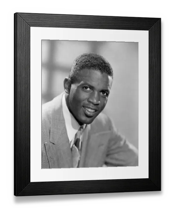 Framed Print : Jackie Robinson Portrait Session Framed Print : Jackie Robinson Portrait Session