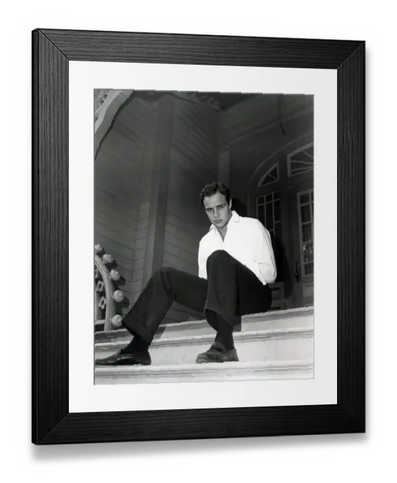 Framed Print : Marlon Brando Portrait Framed Print : Marlon Brando Portrait