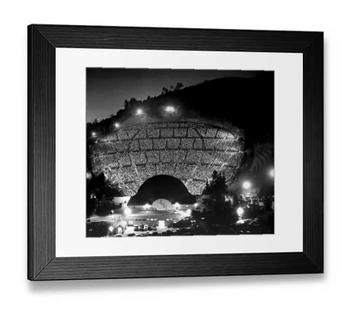Framed Print : Hollywood Bowl Crowd Framed Print : Hollywood Bowl Crowd