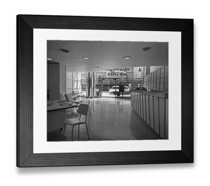Framed Print : Transocean Air lines Office In NYC Framed Print : Transocean Air lines Office In NYC