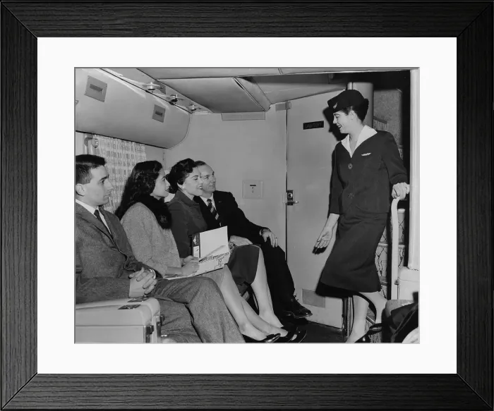 Framed Print : Transocean Air lines 377 Stratocruiser
