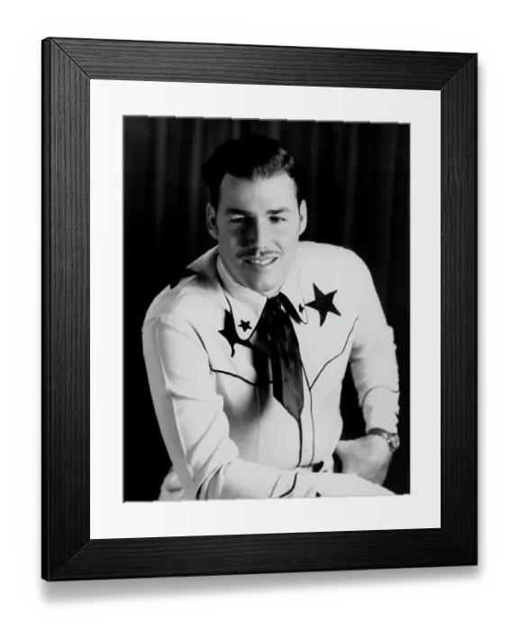 Framed Print : Slim Whitman Portrait