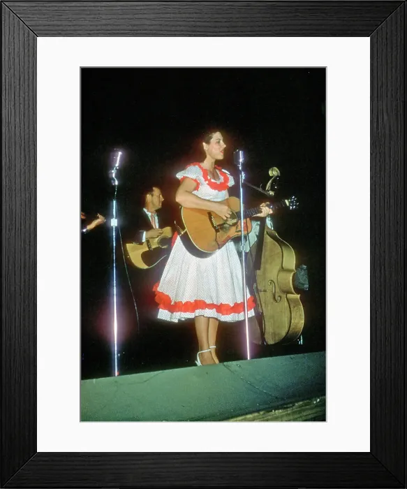 Framed Print : Kitty Wells Performing Framed Print : Kitty Wells Performing