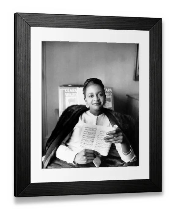 Framed Print : Clara Ward Portrait Framed Print : Clara Ward Portrait