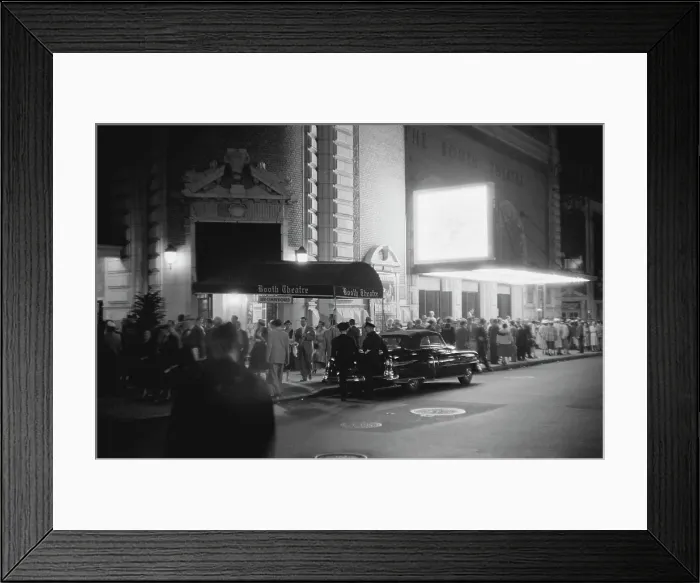 Framed Print : The Booth Theatre