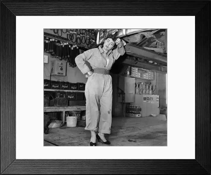 Framed Print : Gas Station Girl Framed Print : Gas Station Girl