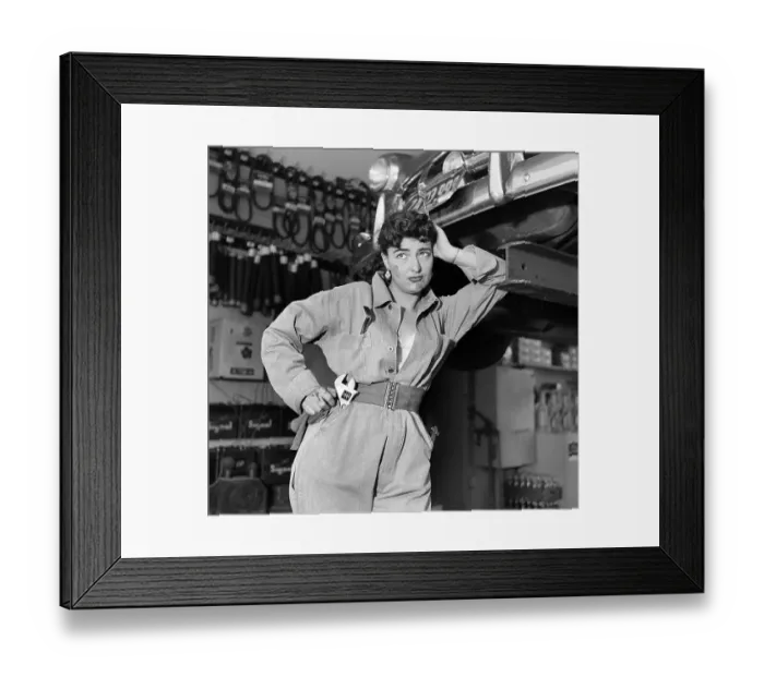 Framed Print : Gas Station Girl Framed Print : Gas Station Girl
