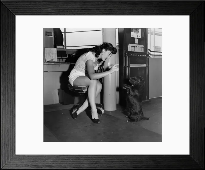 Framed Print : Gas Station Girl Framed Print : Gas Station Girl