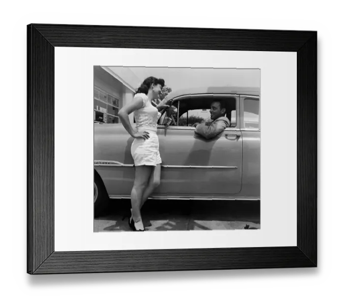 Framed Print : Gas Station Girl Framed Print : Gas Station Girl