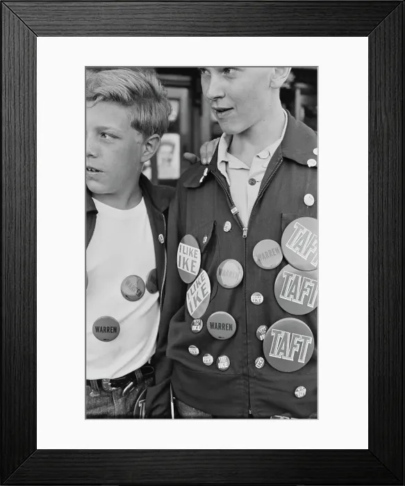 Framed Print : I Like Ike, And Taft And Warren Framed Print : I Like Ike, And Taft And Warren