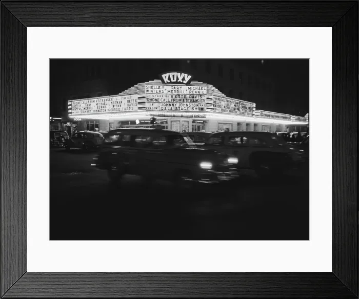 Framed Print : Roxy On Broadway Framed Print : Roxy On Broadway
