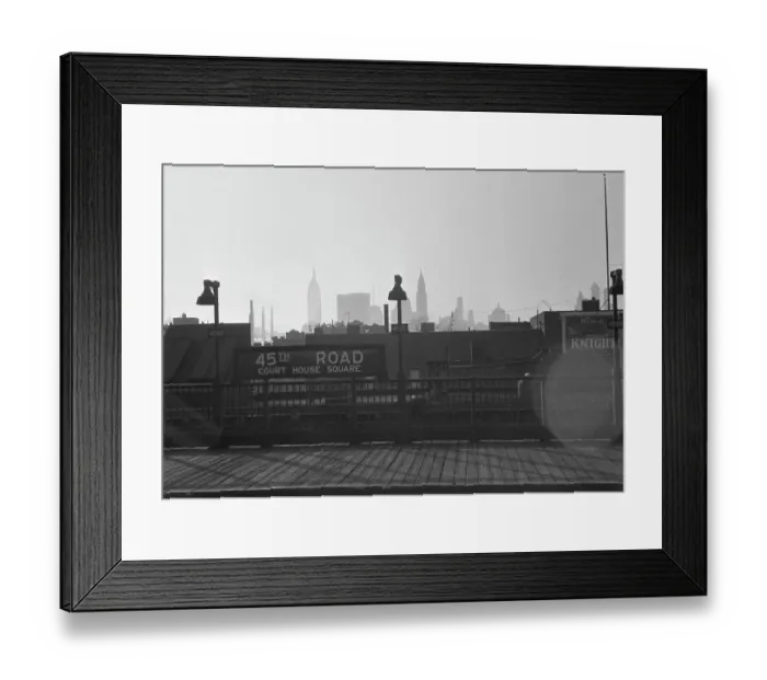 Framed Print : 45th Road Court House Square Framed Print : 45th Road Court House Square