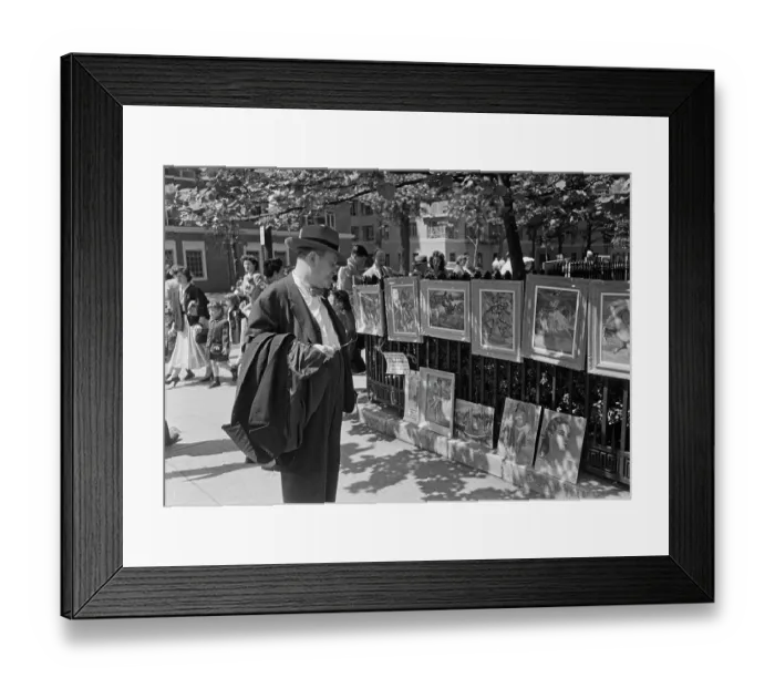 Framed Print : Greenwich Village Art Show Framed Print : Greenwich Village Art Show