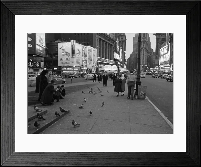 Framed Print : Father Duffy Square Framed Print : Father Duffy Square