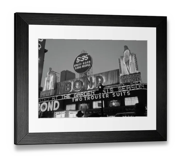Framed Print : Bond Clothing Framed Print : Bond Clothing