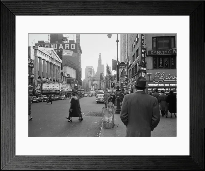 Framed Print : Broadway In 1952 Framed Print : Broadway In 1952