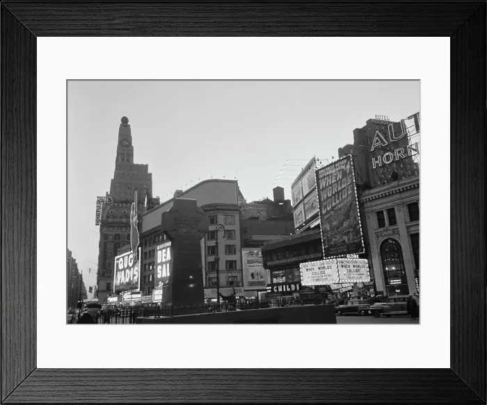 Framed Print : Father Duffy Square Framed Print : Father Duffy Square