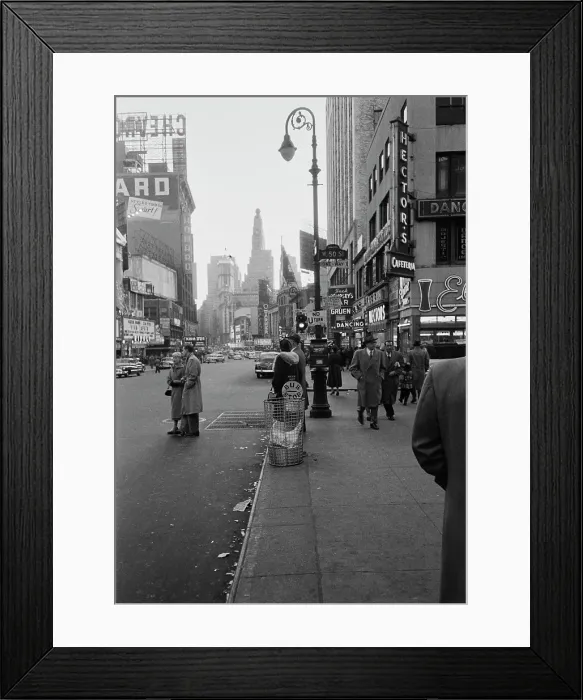 Framed Print : Broadway In 1952 Framed Print : Broadway In 1952