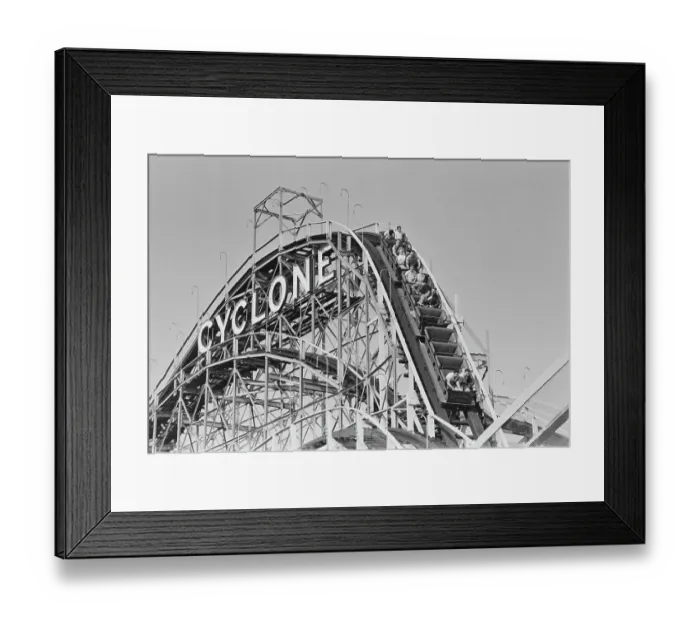 Framed Print : Coney Island Cyclone Framed Print : Coney Island Cyclone