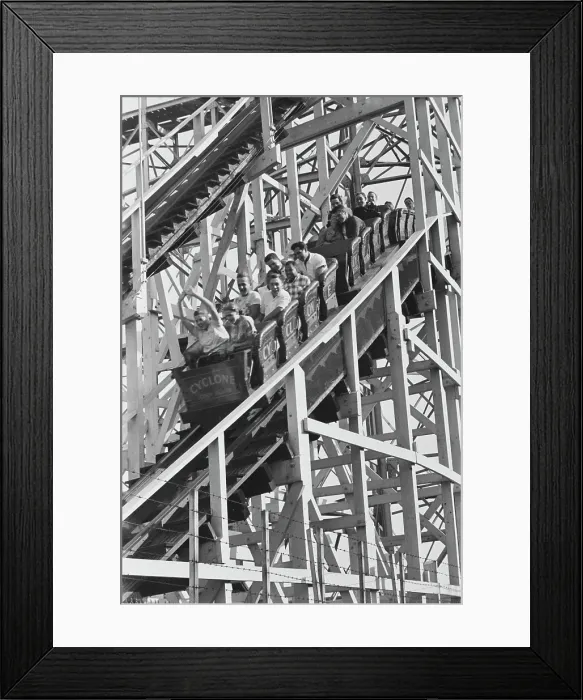 Framed Print : Coney Island Cyclone Framed Print : Coney Island Cyclone