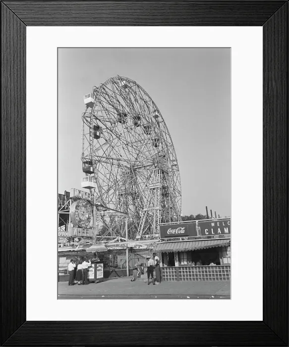 Framed Print : Coney Island Wonder Wheel Framed Print : Coney Island Wonder Wheel