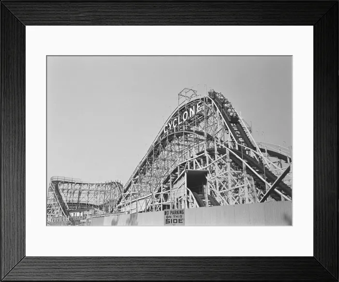 Framed Print : Coney Island Cyclone Framed Print : Coney Island Cyclone