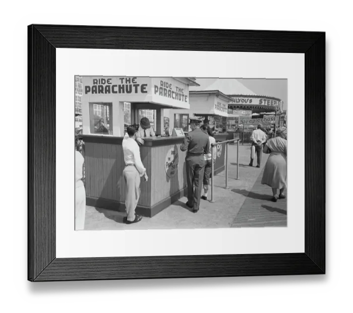 Framed Print : Coney Island Parachute Framed Print : Coney Island Parachute