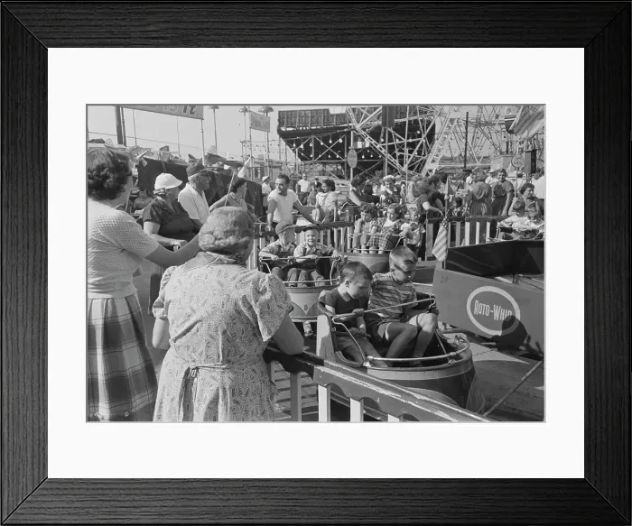 Framed Print : Coney Island Ride Framed Print : Coney Island Ride