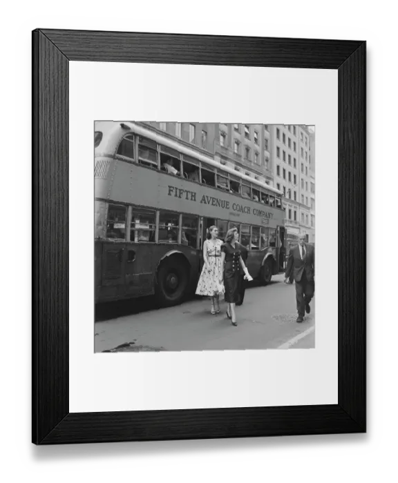 Framed Print : Fifth Avenue Coach Company Framed Print : Fifth Avenue Coach Company