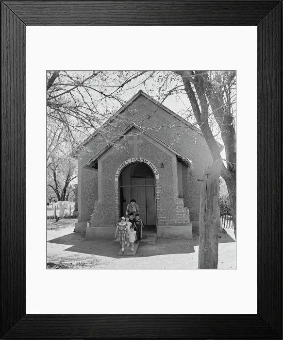 Framed Print : Las Cruces Parish House Framed Print : Las Cruces Parish House