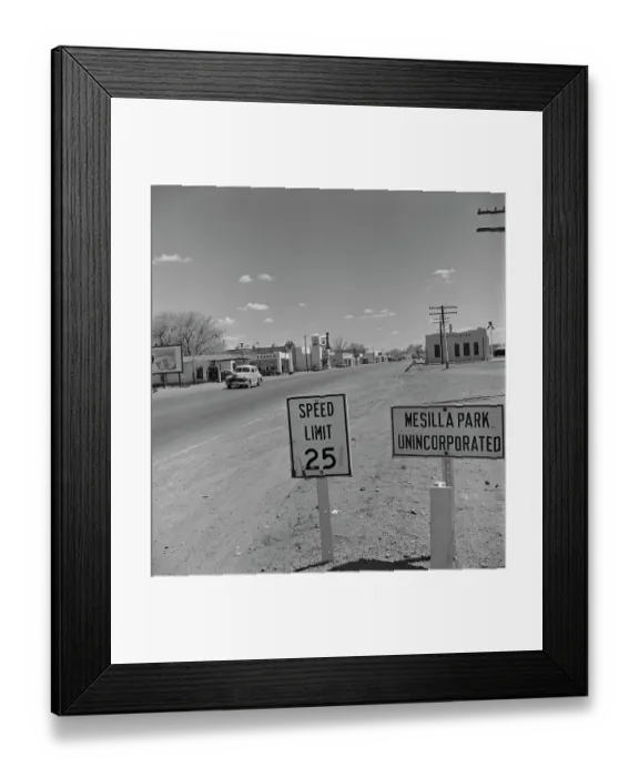 Framed Print : Las Cruces Speed Limit Framed Print : Las Cruces Speed Limit