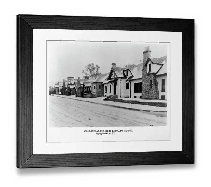 Framed Print : Charlie Chaplin Studio Framed Print : Charlie Chaplin Studio