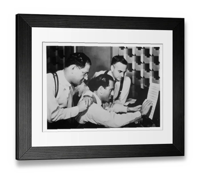 Framed Print : George And Ira Gershwin Framed Print : George And Ira Gershwin