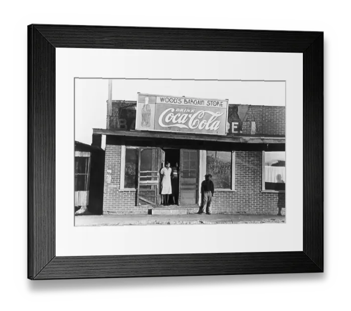 Framed Print : African-Americans storefront