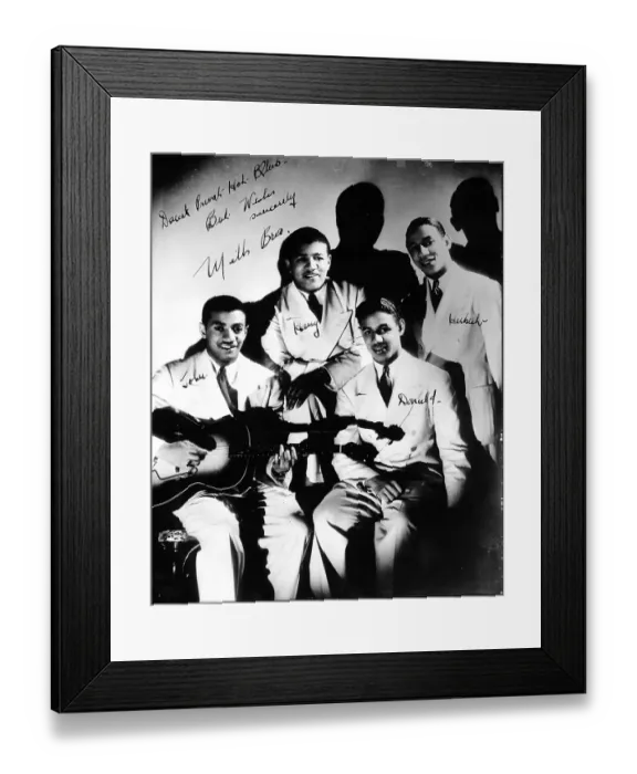 Framed Print : Mills Brothers Portrait