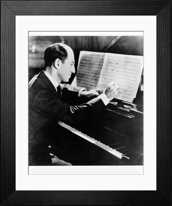 Framed Print : George Gershwin Portrait Framed Print : George Gershwin Portrait