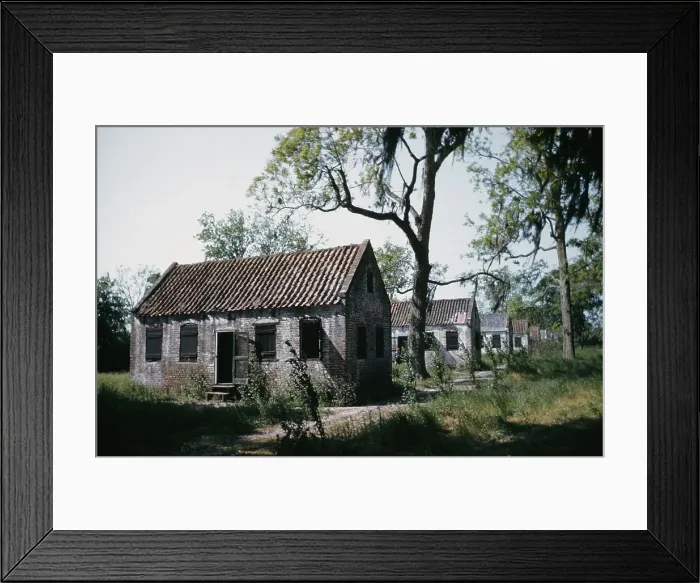 Framed Print : Plantation Slave Quarters Framed Print : Plantation Slave Quarters