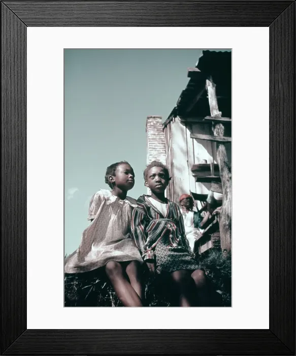 Framed Print : Recreation Of Life On A Pre Civil War Plantation Framed Print : Recreation Of Life On A Pre Civil War Plantation