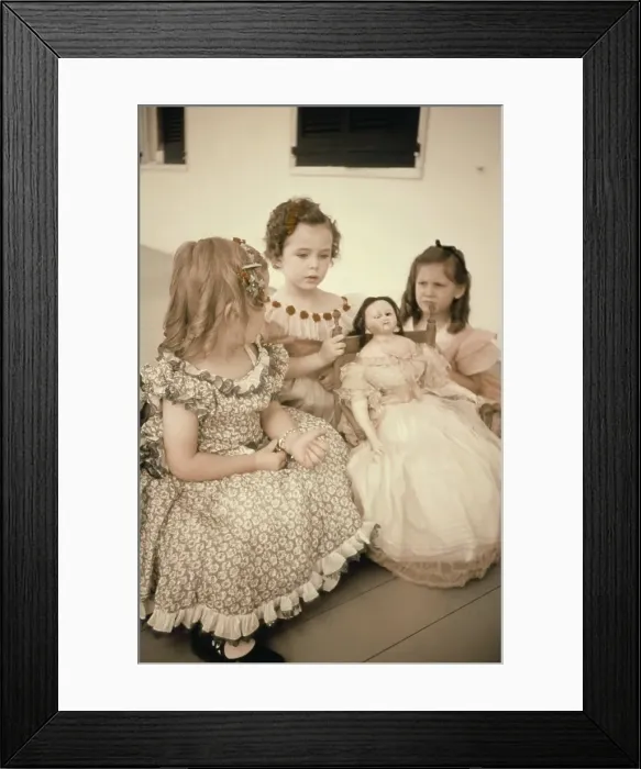 Framed Print : Recreation Of Life On A Pre Civil War Plantation Framed Print : Recreation Of Life On A Pre Civil War Plantation