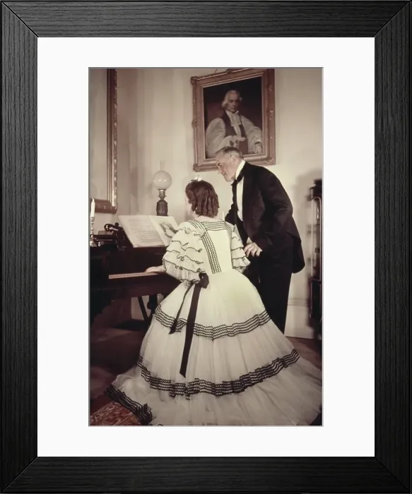 Framed Print : Recreation Of Life On A Pre Civil War Plantation Framed Print : Recreation Of Life On A Pre Civil War Plantation