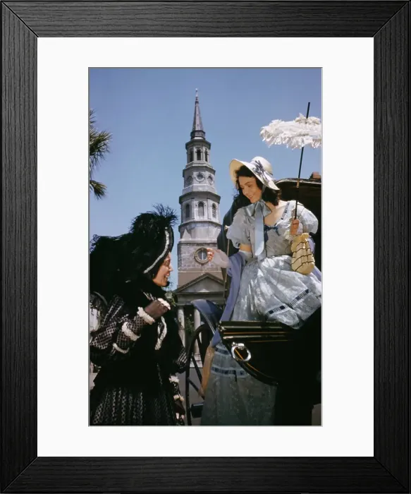 Framed Print : Recreation Of Life On A Pre Civil War Plantation Framed Print : Recreation Of Life On A Pre Civil War Plantation