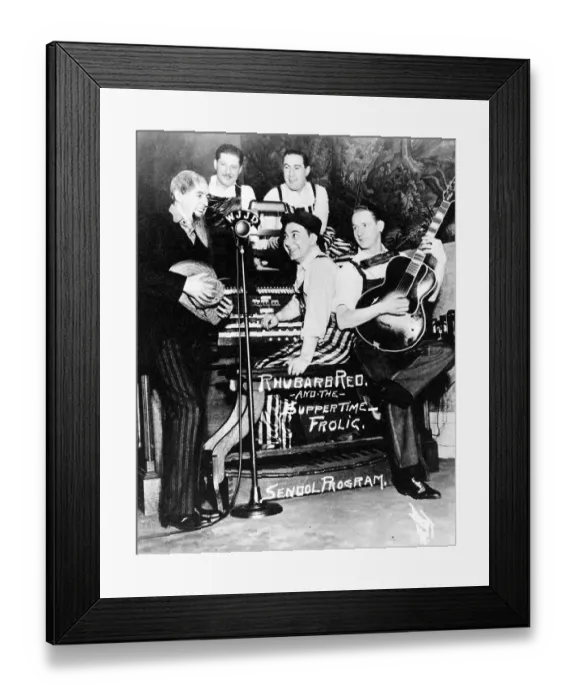 Framed Print : Rhubarb Red And The Suppertime Frolic Framed Print : Rhubarb Red And The Suppertime Frolic