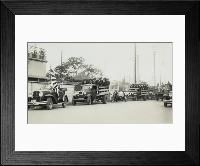 Framed Print : Japanese Troops In China