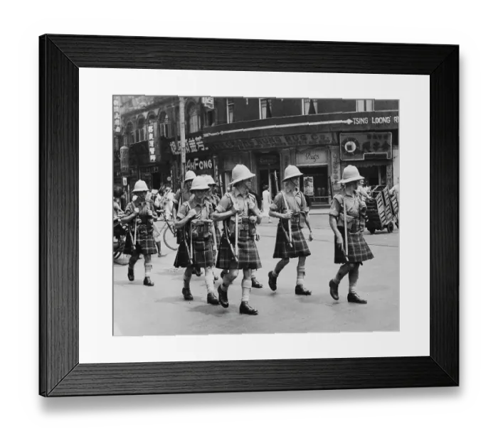 Framed Print : British Troops in Nanjing