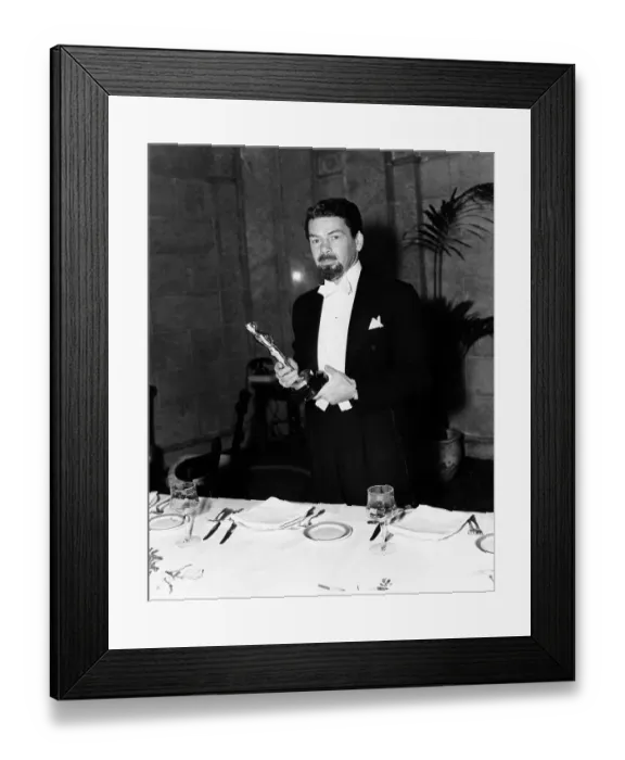 Framed Print : Paul Muni At The Oscars Framed Print : Paul Muni At The Oscars