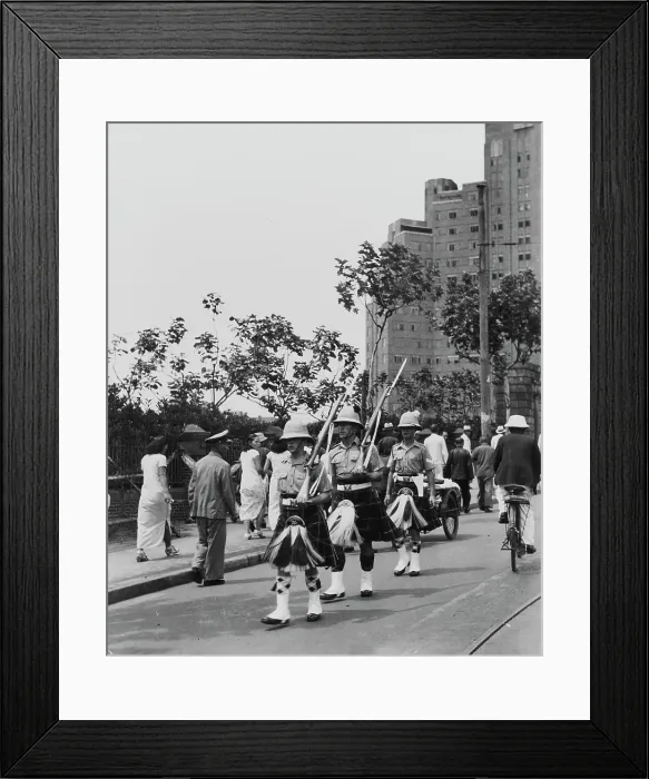 Framed Print : British Withdrawal From China