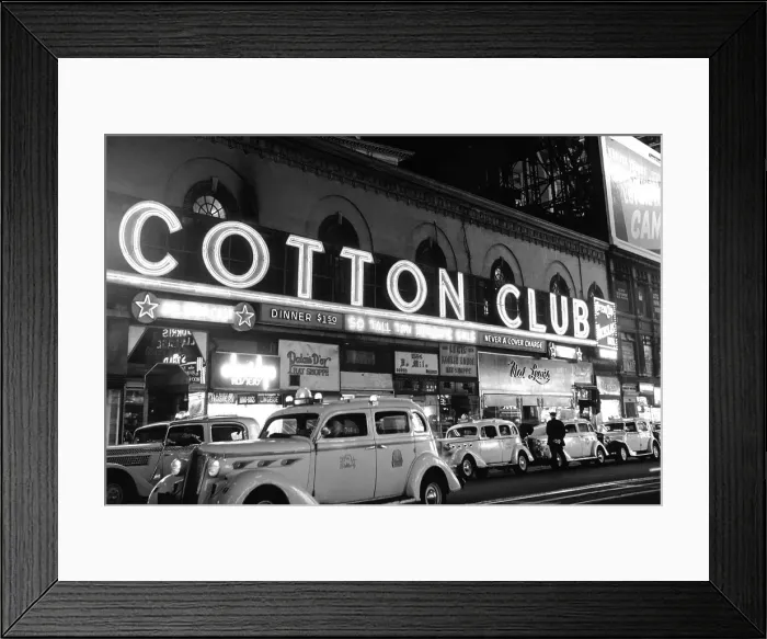 Framed Print : Cotton Club Marquee In NY Framed Print : Cotton Club Marquee In NY