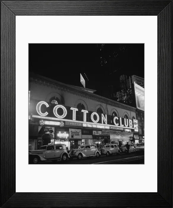 Framed Print : Cotton Club Marquee In NY Framed Print : Cotton Club Marquee In NY