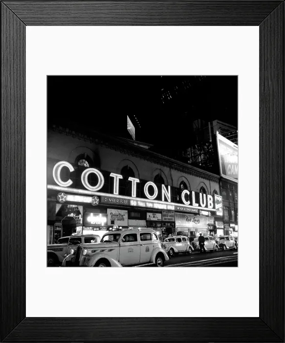 Framed Print : Cotton Club Marquee In NY Framed Print : Cotton Club Marquee In NY